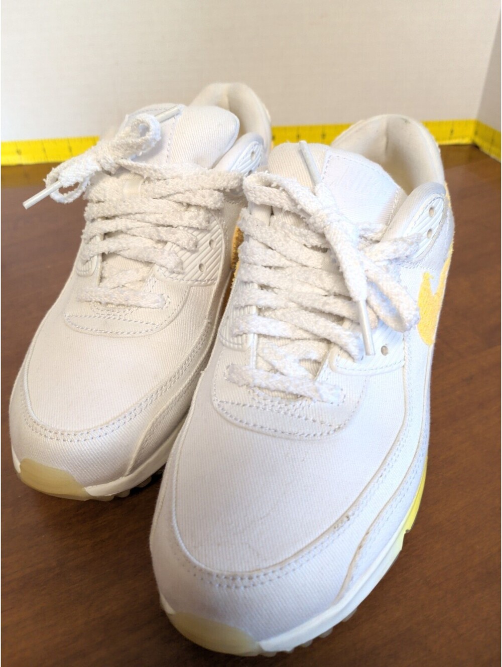 Nike Women’s Air Max  SIZE 9.5 White Yellow Sneakers Shoes